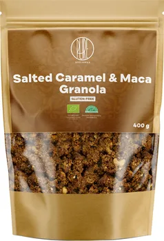BrainMax Pure granola slaný karamel/maca BIO 400 g
