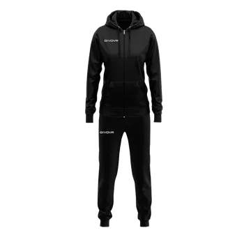 dámská tepláková souprava givova KING DONNA COTONE TERRY černá 1010 S