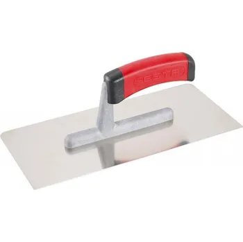 Zdenické nářadí FESTA hladítko nerez hladké, 2 oblé rohy, 280 x 130 mm, gumová rukojeť