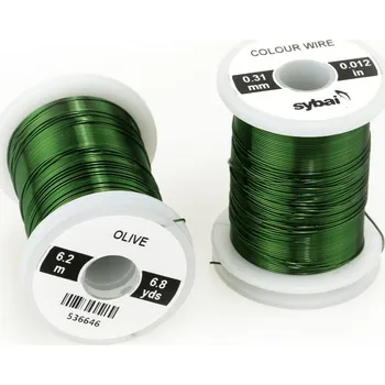 Sybai Drátek Colour Wire Olive Průměr: 0,31mm