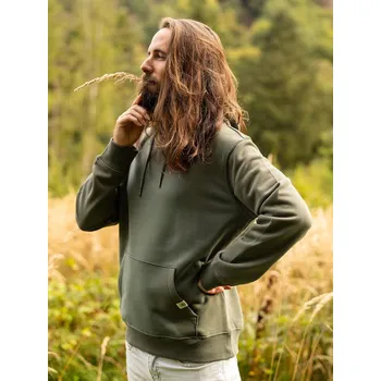 Pánská mikina Pánská mikina Bez potisku - khaki Khaki zelená XXL