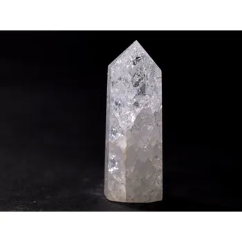 Drahý kámen Magieprirody.cz Obelisk Křišťál pukaný 82 g špice 77 mm #A188