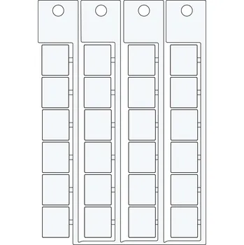 Kancelář ADHESIVE TAG 15X17 WHITE