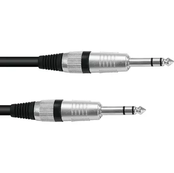 Audio kabel Omnitronic kabel Jack 6,3 mm stereo/Jack 6,3 mm stereo, 3m