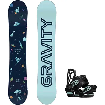 Snowboard Gravity snowboards Snowboard komplet Gravity Pluto 23/24 junior + vázání Cosmo Velikost: 100 cm, Velikost vázání: XS