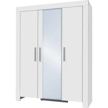 Šatní skříň CEZAR b | šatní skříň 1 | 150 cm | bílá