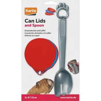 miska pro kočku Karlie víčko na konzervy se lžičkou