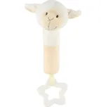 Pískátko/kousátko ovce/ovečka plyš 17cm na kartě v sáčku 0+