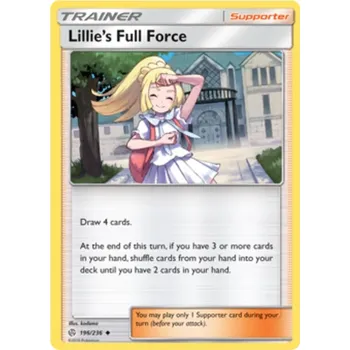 Sběratelská karetní hra Lillie´s Full Force 196/236 - Cosmic Eclipse Typ karty: Non-Holo