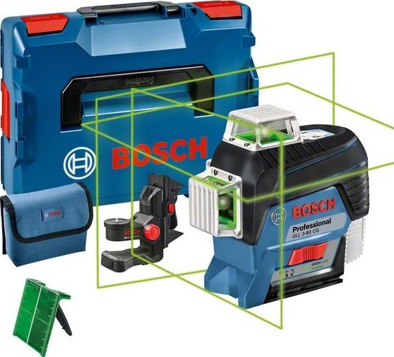 foto Měřící laser BOSCH Professional GLL 3-80 CG 0601063T03 + BM1 + L-Boxx