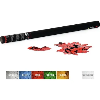 Konfeta Tcm Fx Ruční dělo na konfety 80cm, metalické červené konfety