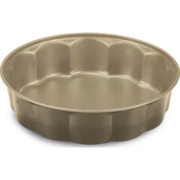 Forma na pečení Kulatá forma na koláč GOLD ELEGANCE FIORELLA 26 cm, bronzová, ocel, Guardini