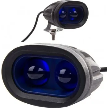 Pracovní světlo Halogenový Ovál 2 Led 20w Modrý Optický Paprsek MZR 48024