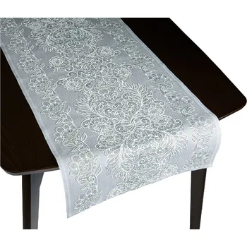 ubrus Bellatex Ubrus BĚHOUN šedá krajka 50x120 cm