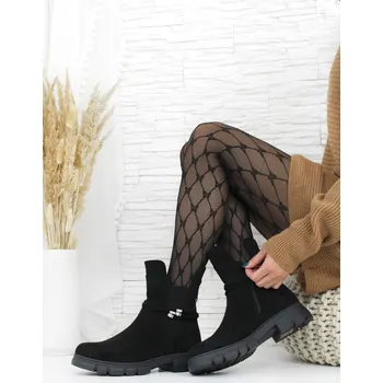 Dámská zimní obuv Ctogo Gogo Černé kotníkové boty SAB166-1B Velikost: 40