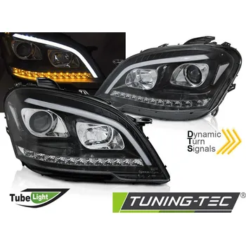 Přední světlomet SVĚTLOMETY TUBE SVĚTLE ČERNÁ SEQ pro MERCEDES W164 ML M-KLASA 09-11