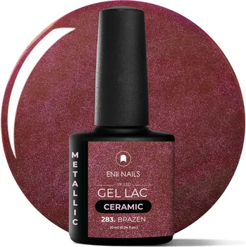 Lak na nehty ENII NAILS Gel lak Ceramic 283 Brazen - gelový lak bez HEMA, 10 ml