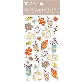 samolepka Samolepky dýně plastické 10 x 21,5 cm