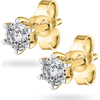 Náušnice Náušnice s brilianty Lilien Materiál šperku: Žluté zlato