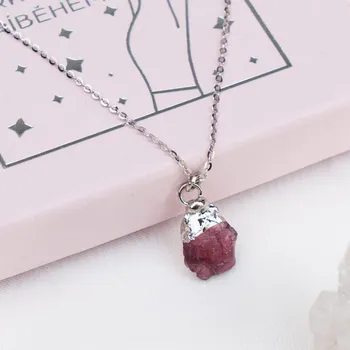 Náhrdelník Drahokamia Stříbrný náhrdelník s přírodním granátem 3