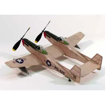 RC model letadla F-82 Twin Mustang 445mm laser. vyřezávaný