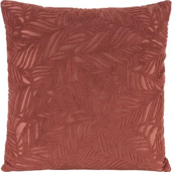 Povlečení Sametové dekorační povlečení na polštář s reliéfním vzorem OCTAVIA v tmavě růžové barvě - 40x40cm