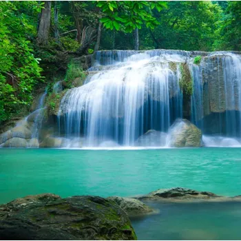 Fototapeta Solution Media 3D tapety - Vodopád MU1025 4 - Slámová textura - Vliesová tapeta - 300g/m2