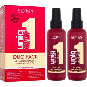 Kosmetická sada Revlon Professional Uniq One Duo Pack - Bezoplachová péče na vlasy 2x 150 ml Dárková sada
