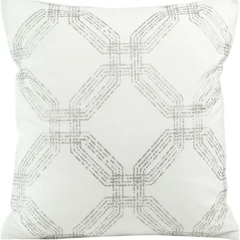 Povlečení Sametové dekorační povlečení na polštář JQQ-08 v bílé barvě