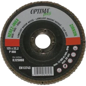 Brusný kotouč KRAFTWERKTOOLS Lamelový kotouč na ocel a nerez ZIRKON Varianta: Lamelový kotouč na ocel a nerez 115mm / zrno 40 PF - ZIRKON