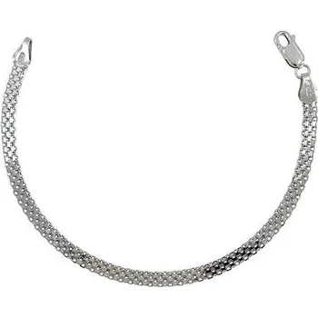 Náramek Stříbrný náramek bismark čtyřřadý délka náramku 17cm