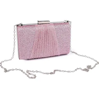 Kabelka Kabelka - psaníčko s glitry, barva 2 růžová sv. platina