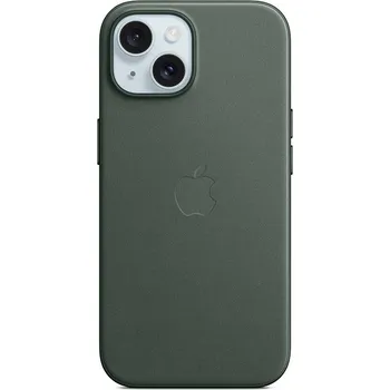 Pouzdro na mobilní telefon Originální kryt pro Apple iPhone 15 - MagSafe - FineWoven tkanina - listově zelený