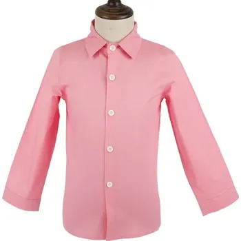 Klučičí elegantní bavlněná košile (1 - 12 let) Barva: Růžová, Velikost: 100 (3 roky)