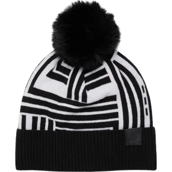 Čepice Karl Lagerfeld dámská zimní čepice POM POM černá univerzální