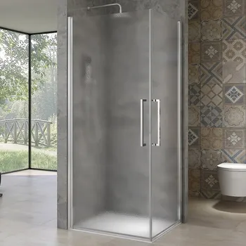 WellMall AVER DUE 95x95 Grape Sprchová zástěna otevírací čtvercová, skladem