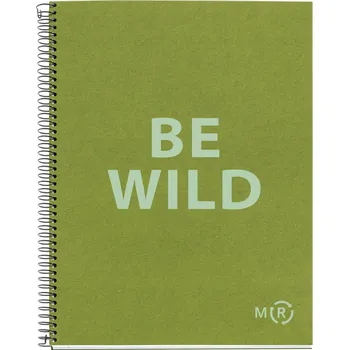 Sešit Poznámkový blok Miquelrius Be Eco, A4, 80 listů, linka, Olive