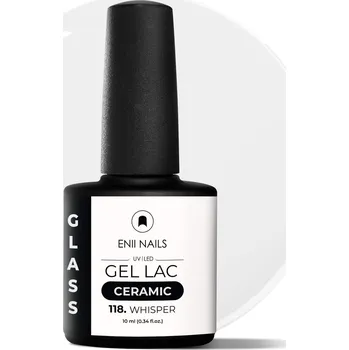 Lak na nehty ENII NAILS Gel lak Ceramic 118 Whisper - gelový lak bez HEMA 10 ml