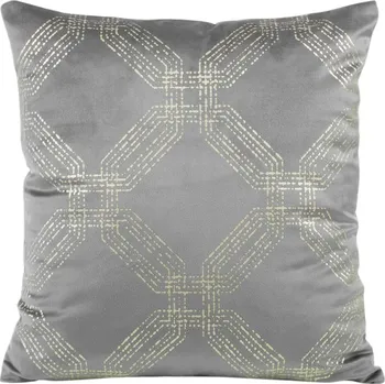 Povlečení Sametové dekorační povlečení na polštář JQQ-05 ve stříbrné barvě