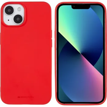 Pouzdro na mobilní telefon Mercury Ochranný kryt na iPhone 15 - Mercury, Soft Feeling Red