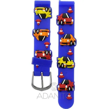 Řemínek na hodinky Dětský plastový řemínek na hodinky 14 mm modrý