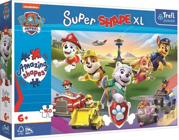 Puzzle Trefl Junior Super Shape XL: Tlapková patrola 160 dílků 