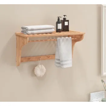 vidaXL Police na ručníky 60 x 30 x 35 cm masivní ořechové dřevo [350372]