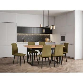 Jídelní set Jídelní set 6+1 Marcel Vyberte Tkaninu:: Tkanina 15, Vyberte Moření:: Wotan