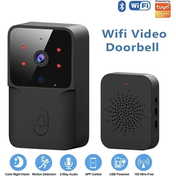 Domovní zvonek Chytrý dům wifi bezdrátový video zvonek domovní Tuya