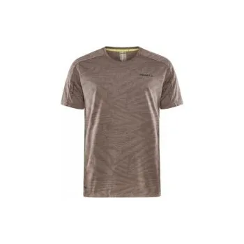 Pánské tričko CRAFT ADV HiT SS Structure M hnědá 1912457-244000 XL; Hnědá triko
