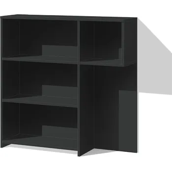 police Nabytekmorava Boční policový recepční pult prvek RECEPCE 163 barva lamina: Antracit, varianta: Levá