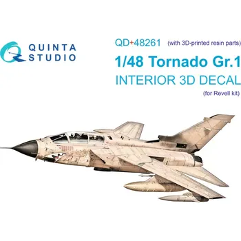 Plastikový model Quinta studio 1/48 Tornado GR.1 3D-Print.&col.Inter. (REV) w/ 3D
