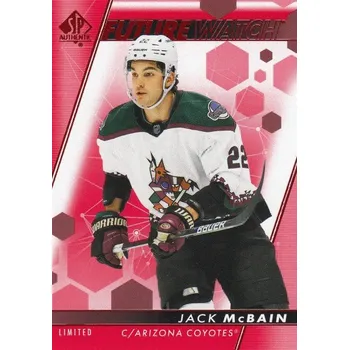 Karetní hra insert RC karta JACK McBAIN 22-23 SP Authentic Future Watch Limited Red číslo 123