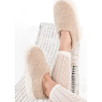 Chlapecké bačkory Bačkory z ovčí vlny béžové, Barevné varianty Béžová, Velikosti 41-42 200-100-00065